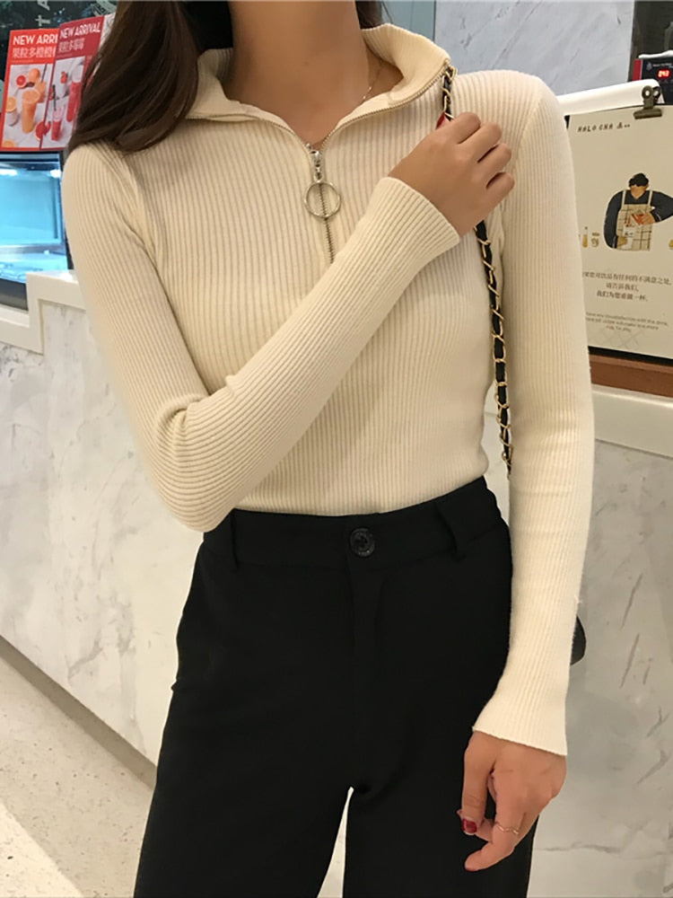 Stilla | Dame rullekrave sweater