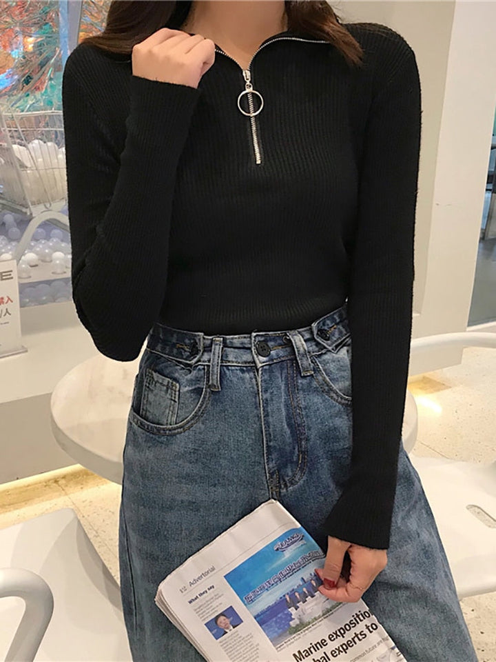 Stilla | Dame rullekrave sweater