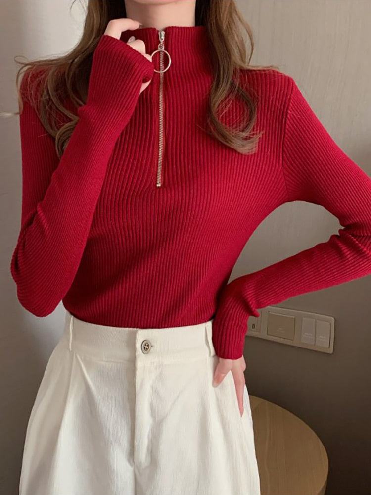 Stilla | Dame rullekrave sweater