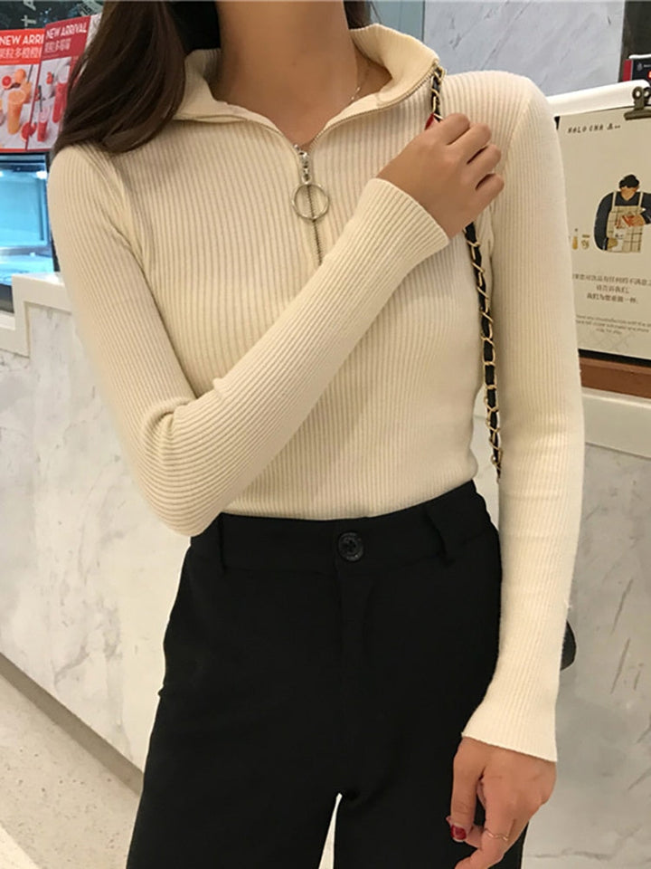 Stilla | Dame rullekrave sweater
