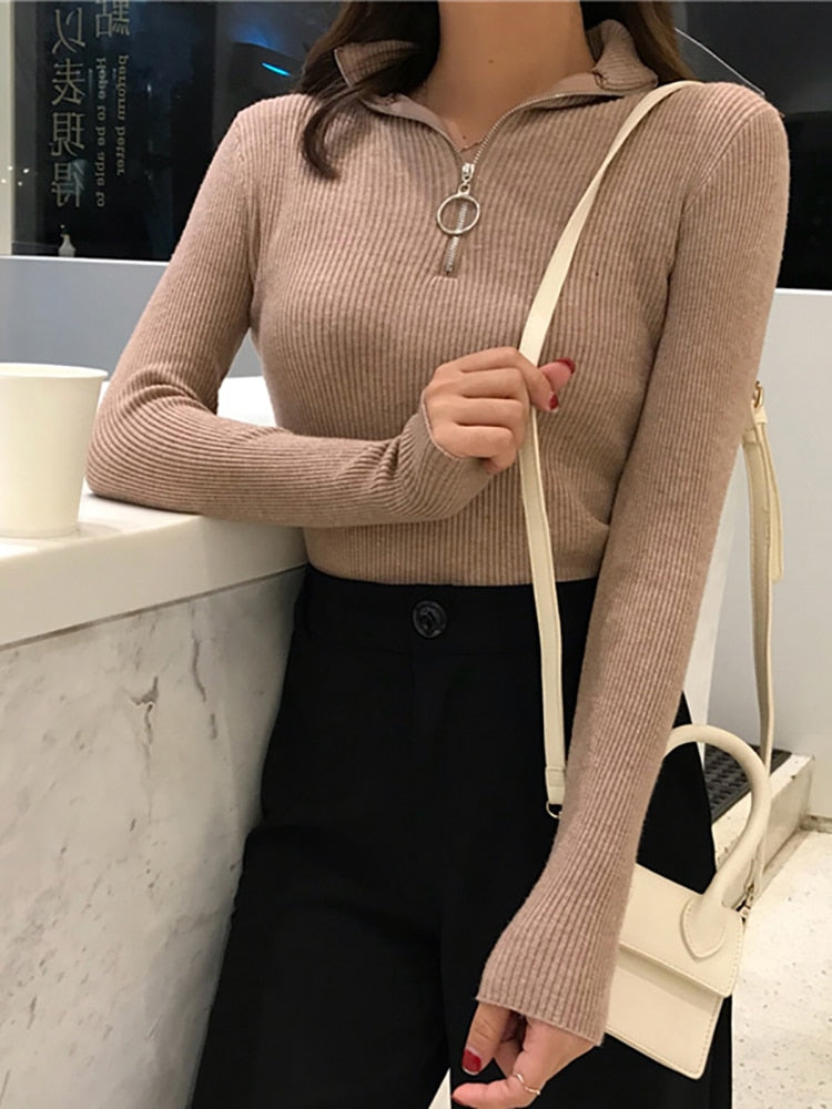 Stilla | Dame rullekrave sweater