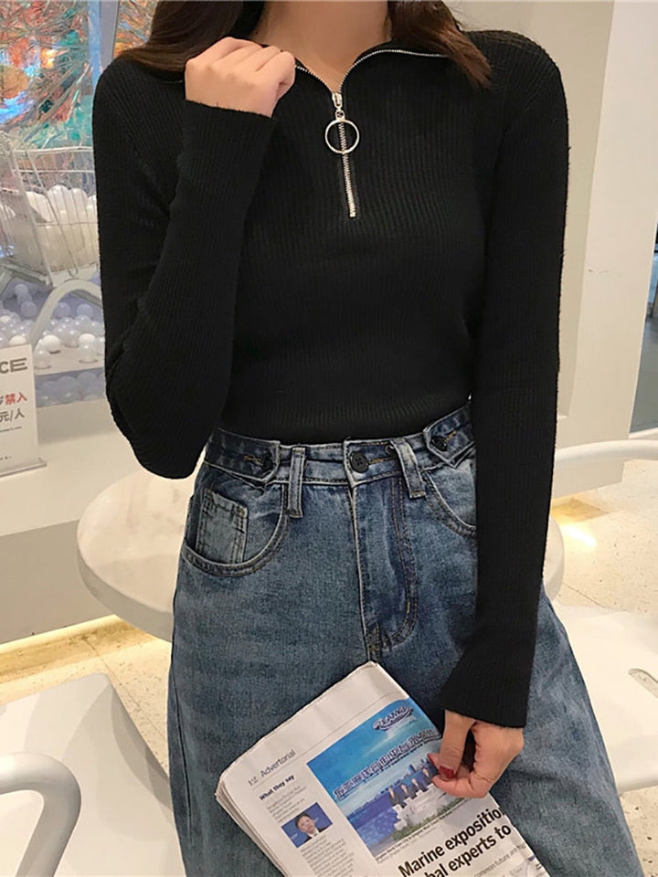 Stilla | Dame rullekrave sweater