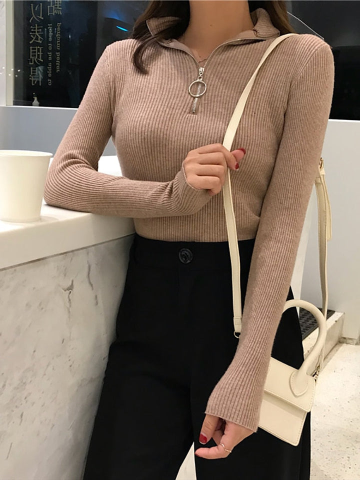 Stilla | Dame rullekrave sweater