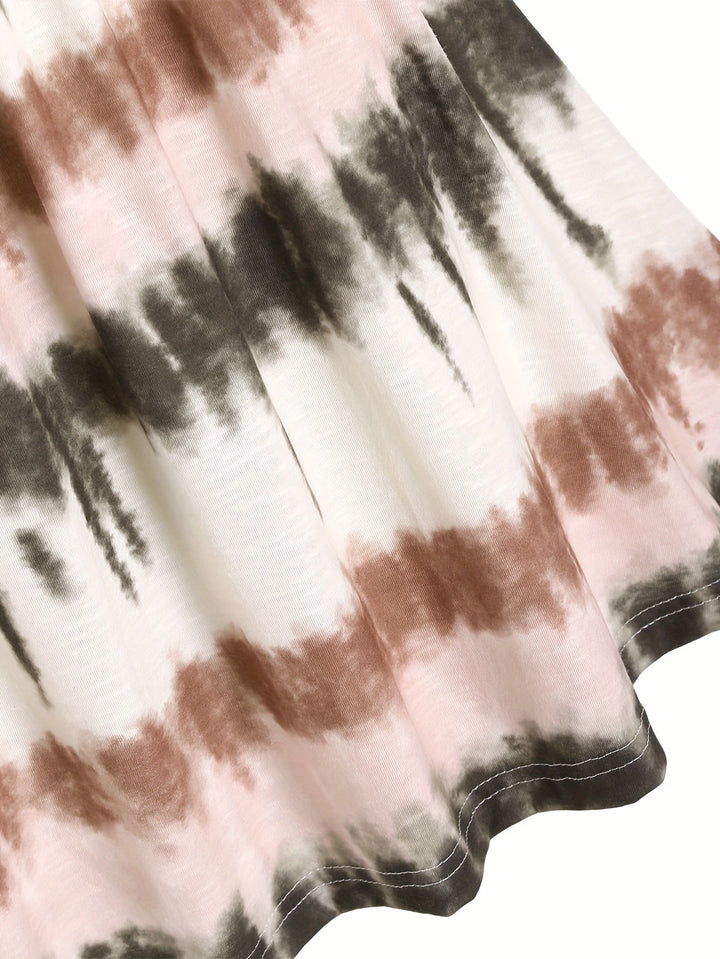 Stilla | Kjole Med Tie Dye Print