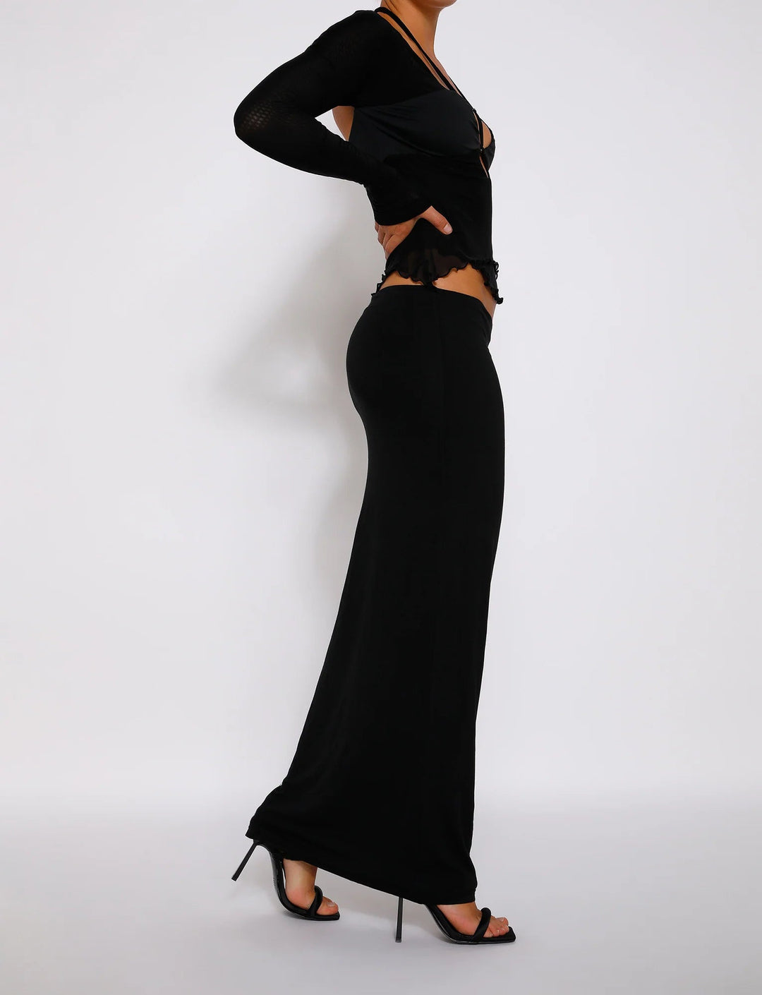 Stilla | Klassisk Bodycon Silhouette Maxi Nederdel