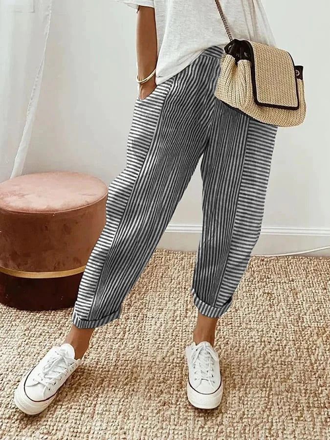 Stilla | Elegante Stribet Bukser