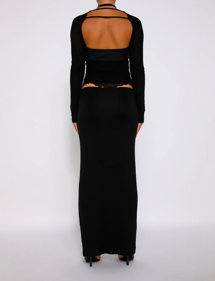 Stilla | Klassisk Bodycon Silhouette Maxi Nederdel