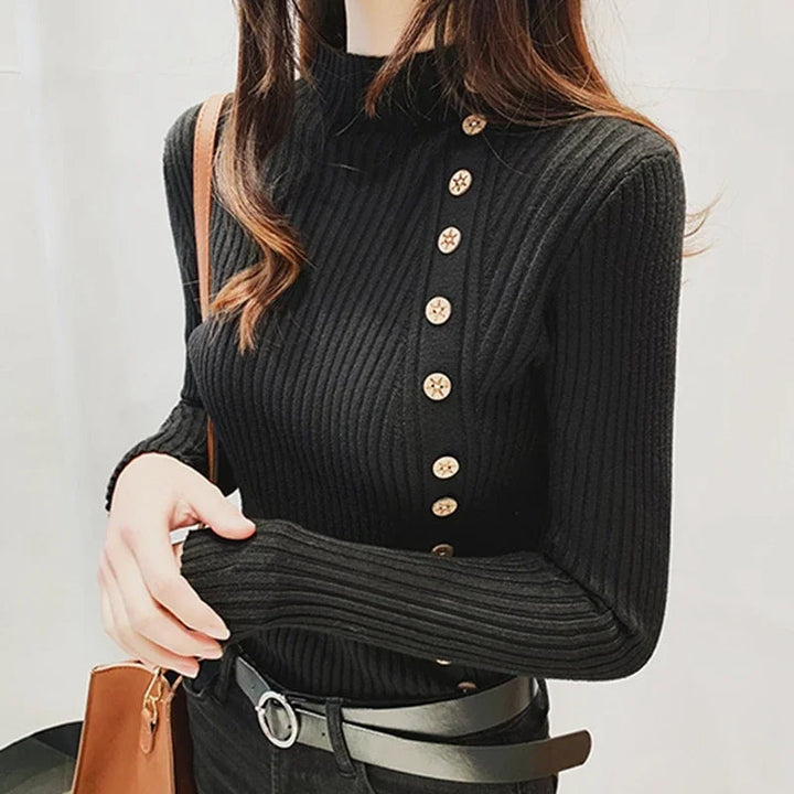 Stilla | Elegant rullekrave sweater i strik til kvinder