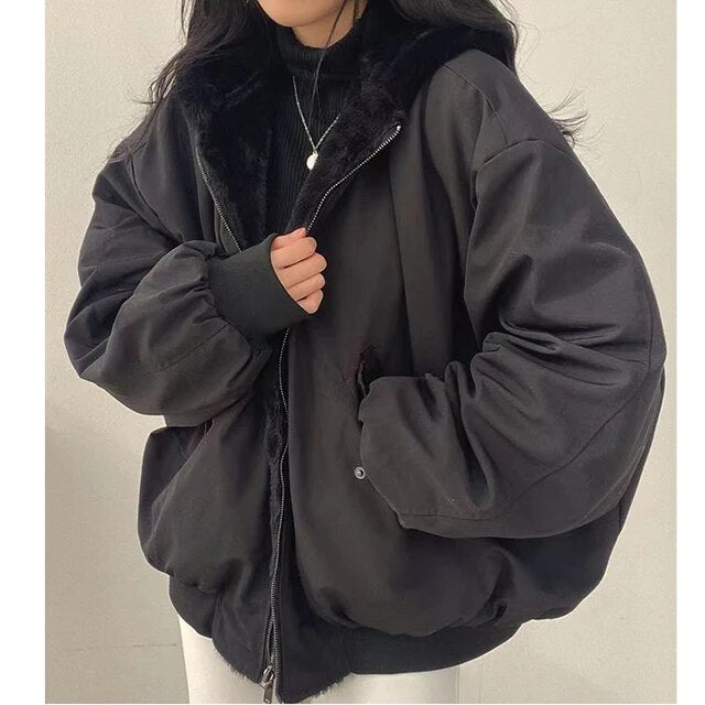 Stilla | Kvinders Puffer Jakke med Teddy Fleece