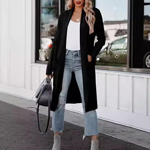 Stilla | Lang Cardigan - Åben Front - Elegant Fritidstøj