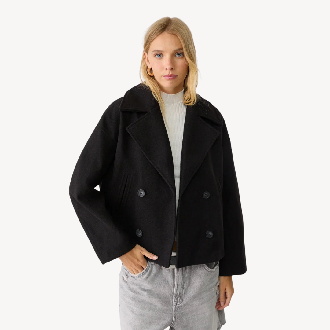 Stilla | Kort uld peacoat til kvinder