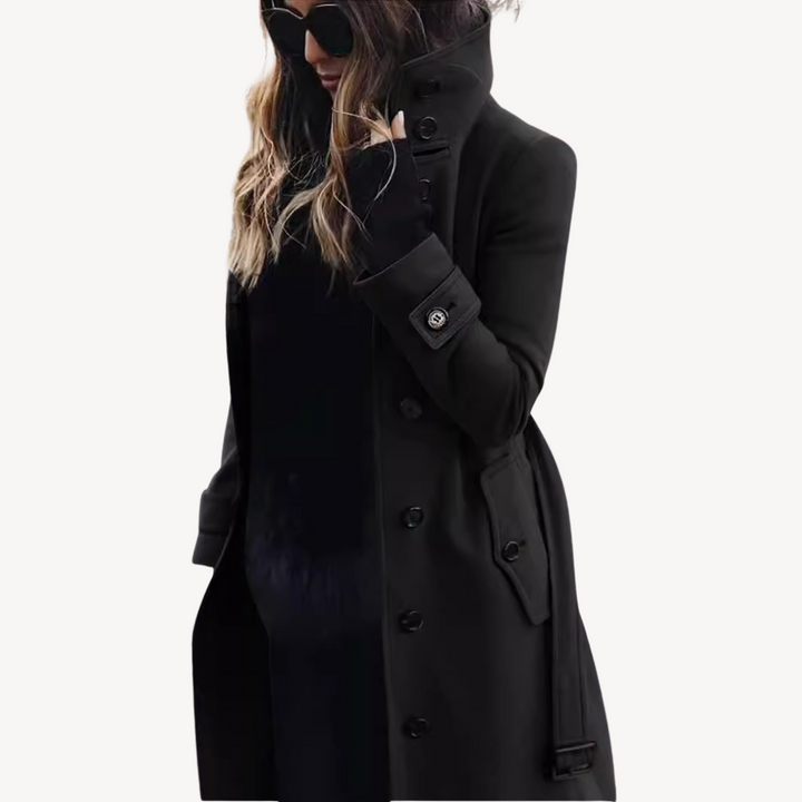 Stilla | Dame uldblanding trenchcoat