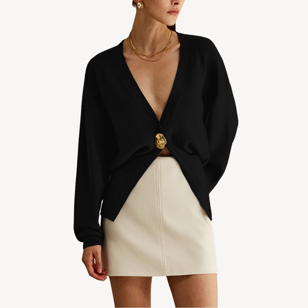 Stilla | Dame Strik V-Udskæring Cardigan Pullover