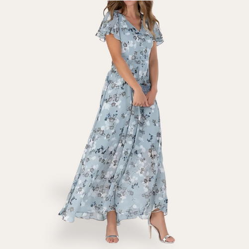 Stilla | Kvinders Blomster Chiffon Maxi Kjole
