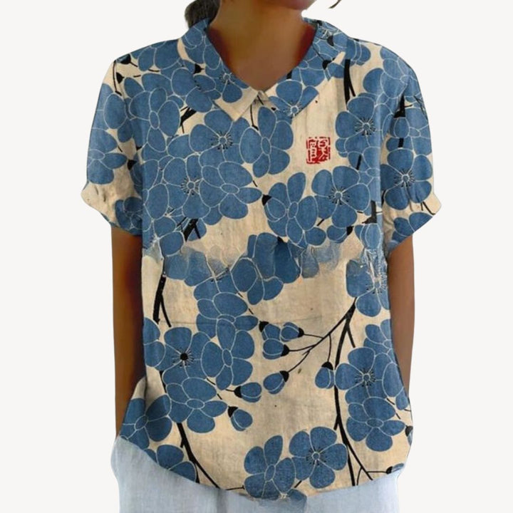 Stilla | Blomstret Print Knappen up Skjorte Kvinder
