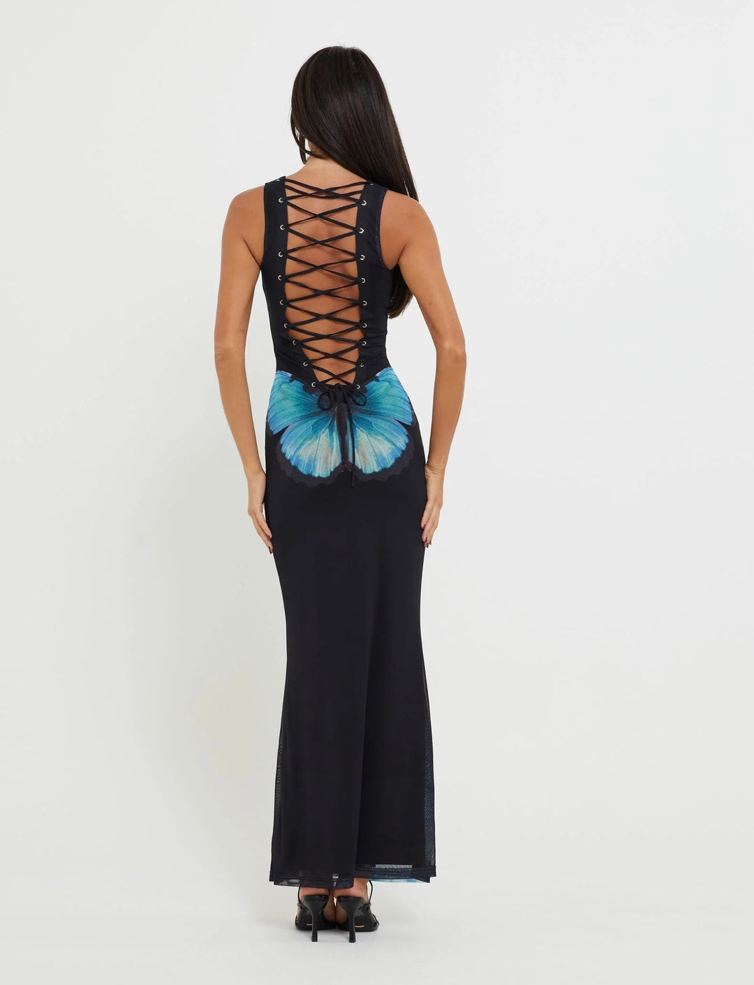 Stilla | Ryg Lace up Maxikjole