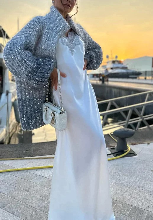 Stilla | Smart Glitrende Cardigan