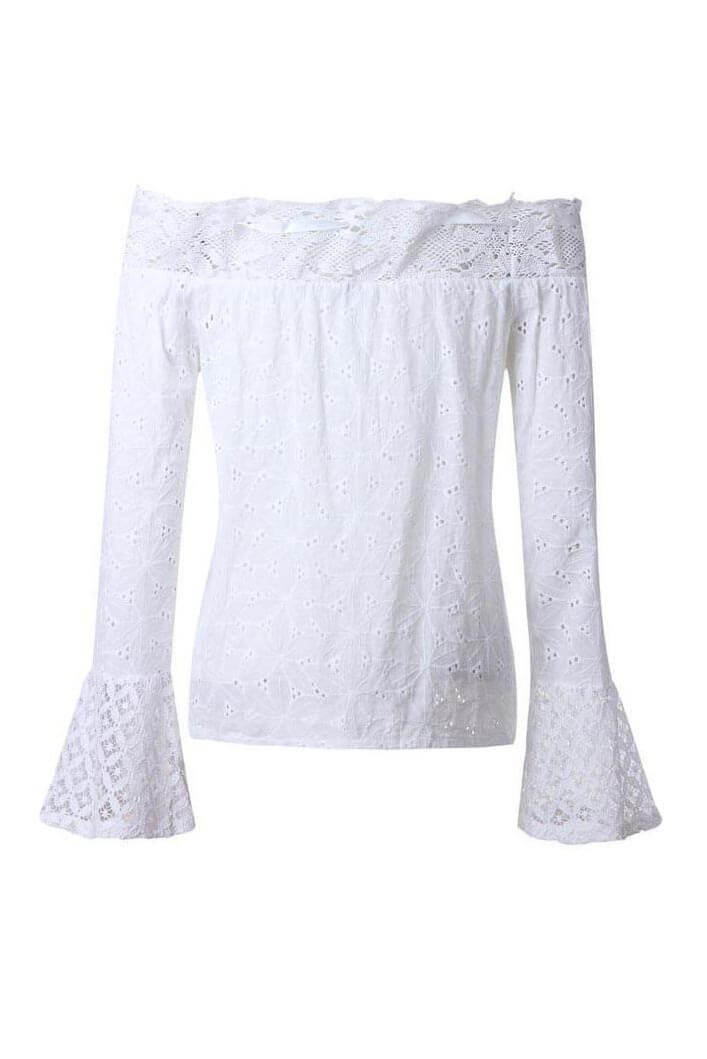 Stilla | Spidsbluse Skulderoverlappende