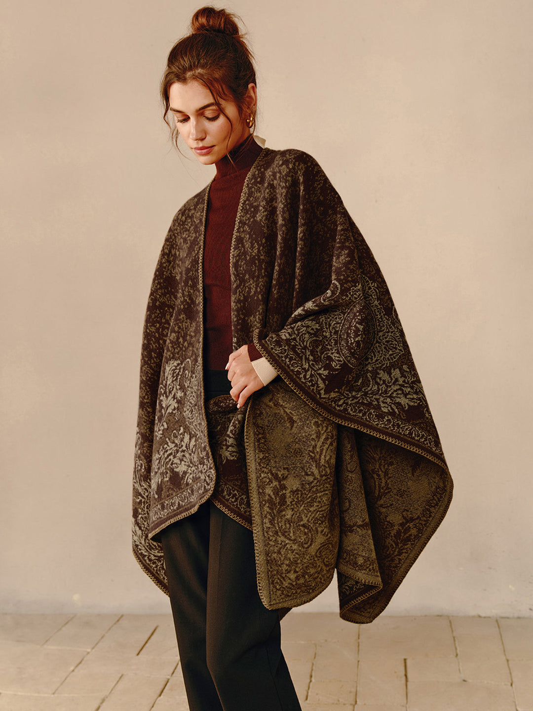 Stilla | Boho Dobbeltstående Poncho