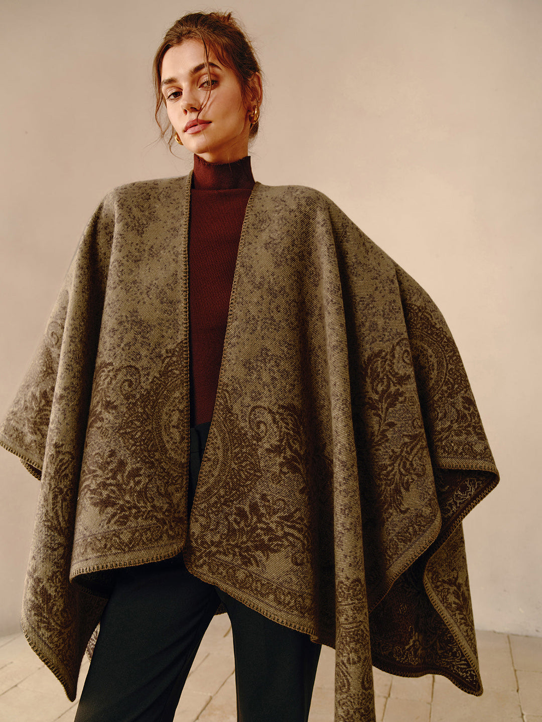 Stilla | Boho Dobbeltstående Poncho