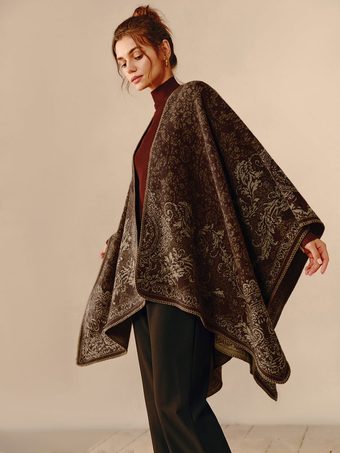 Stilla | Boho Dobbeltstående Poncho