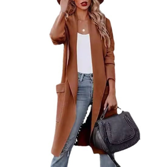 Stilla | Lang Cardigan - Åben Front - Elegant Fritidstøj