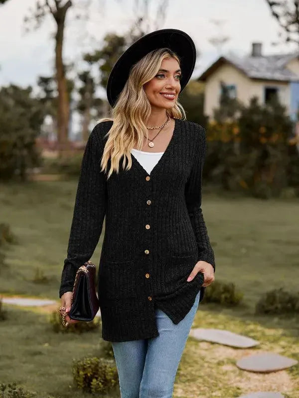Stilla | Vævet Dame Strikjakke Pullover