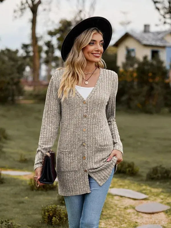 Stilla | Vævet Dame Strikjakke Pullover