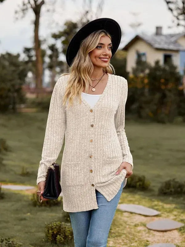 Stilla | Vævet Dame Strikjakke Pullover
