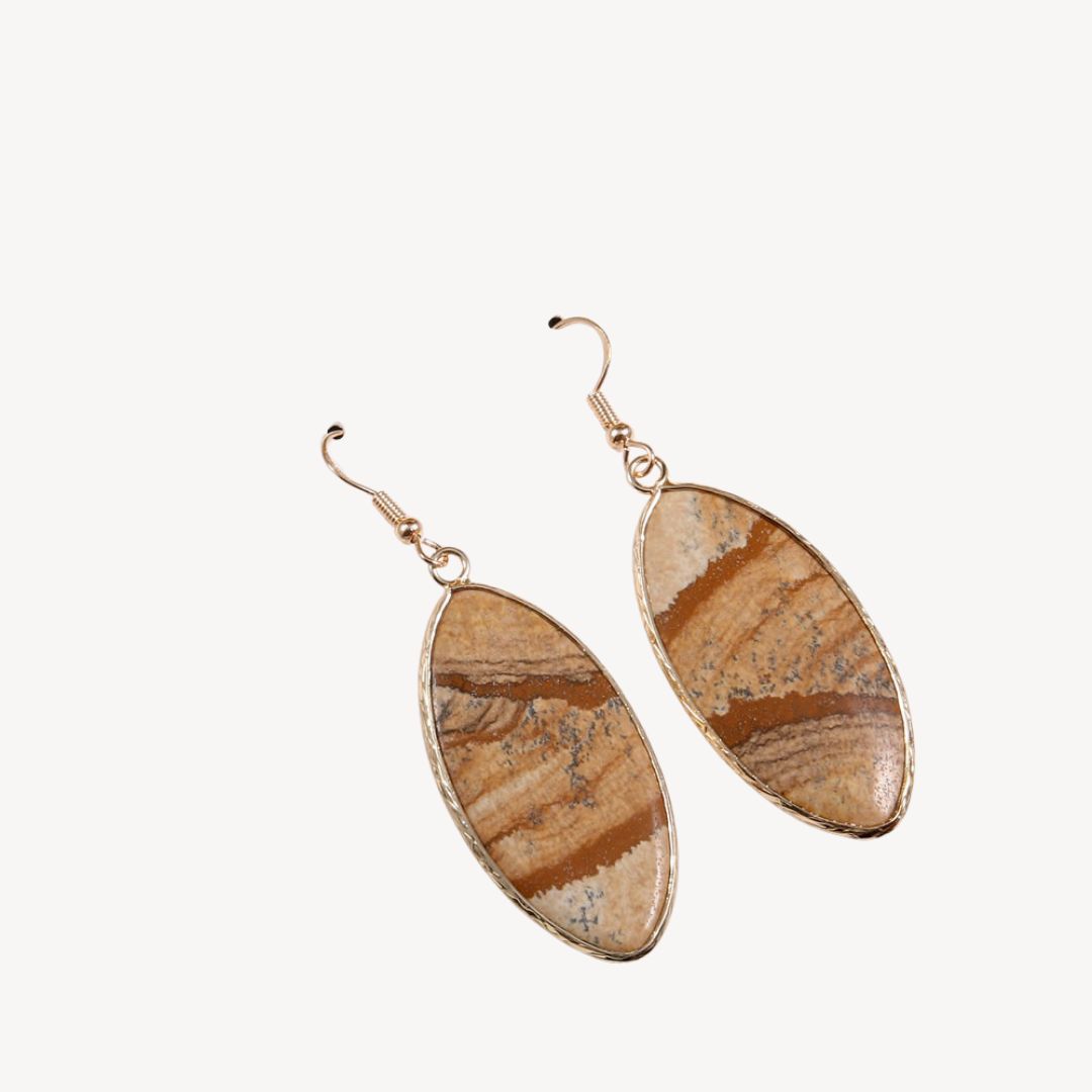 Stilla | Gemstone Drop Øreringe