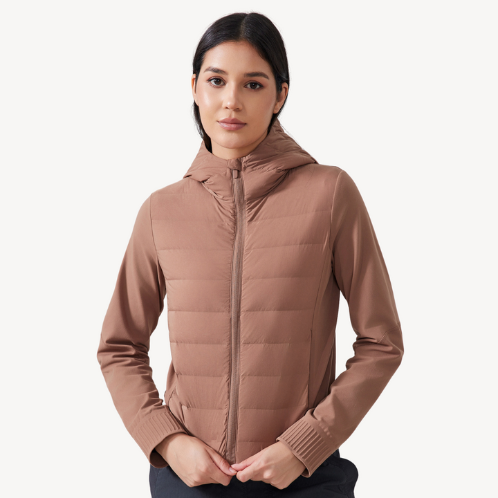 Stilla | Dame Hybrid Pufjakke Hoodie