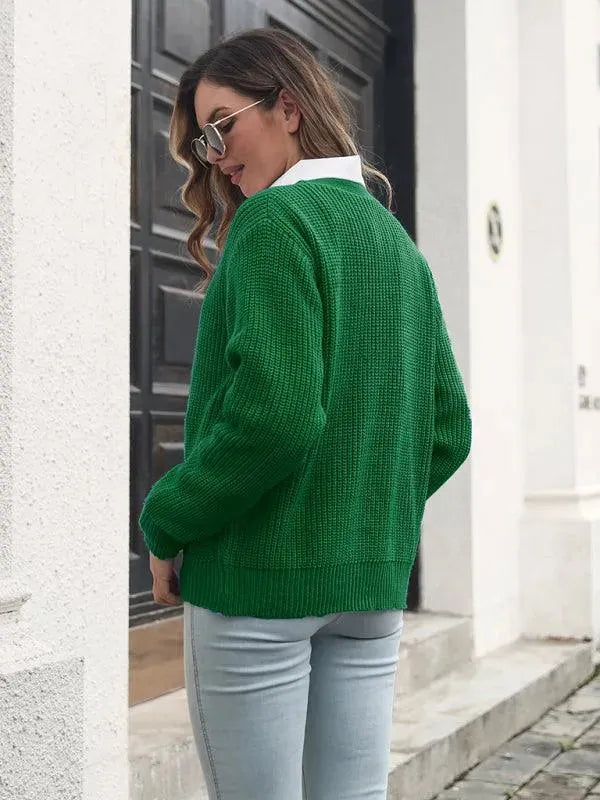 Stilla | Løs strikjakke pullover