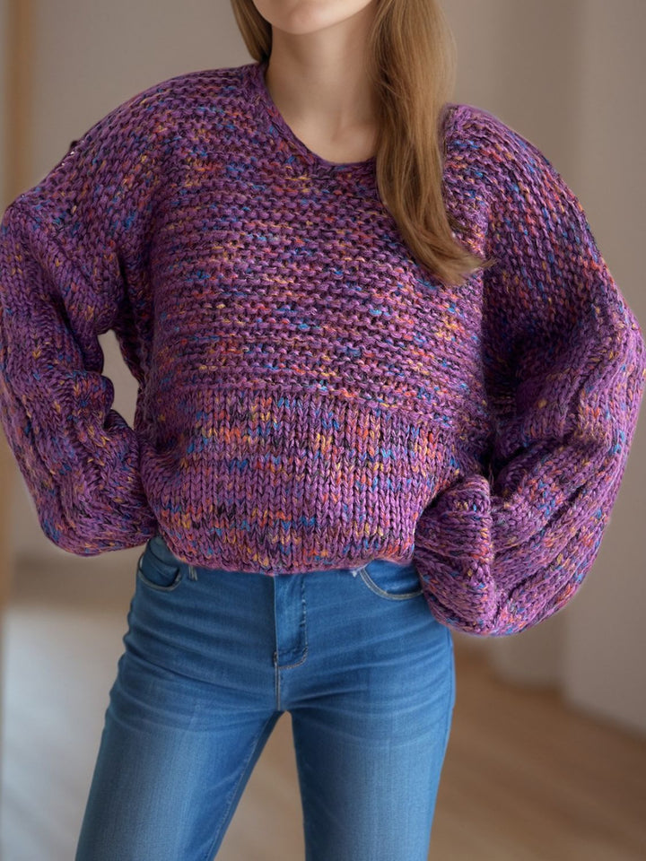 Stilla | Pullover med lange ærmer og dybe skuldre