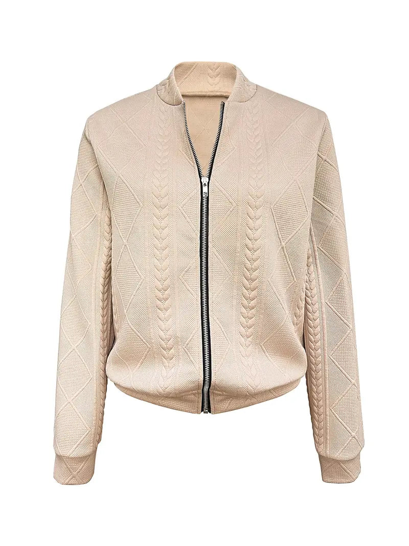 Stilla | Fritidsjakke Med Struktureret Design