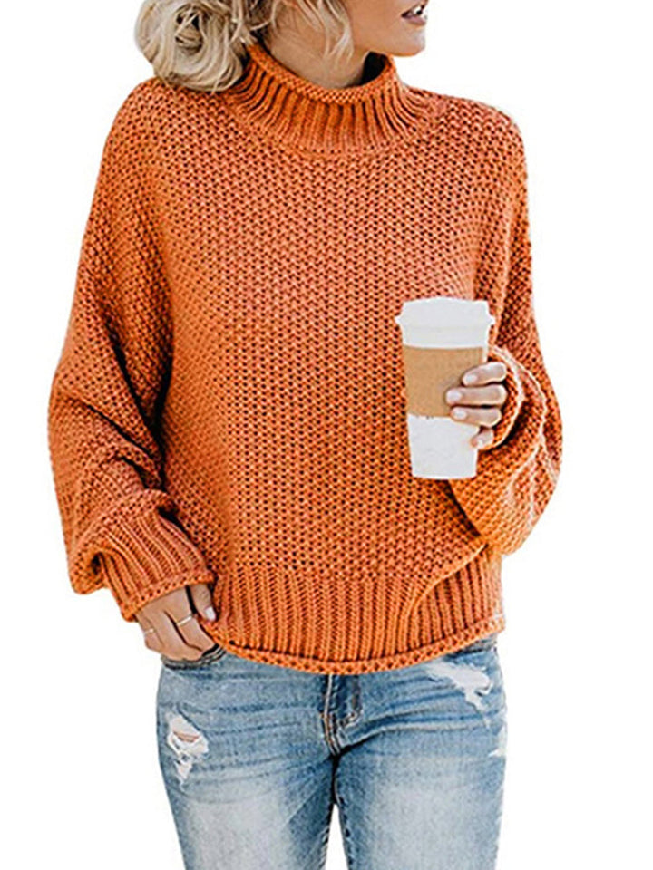 Stilla | Pullover med rullekrave og faldende skuldre