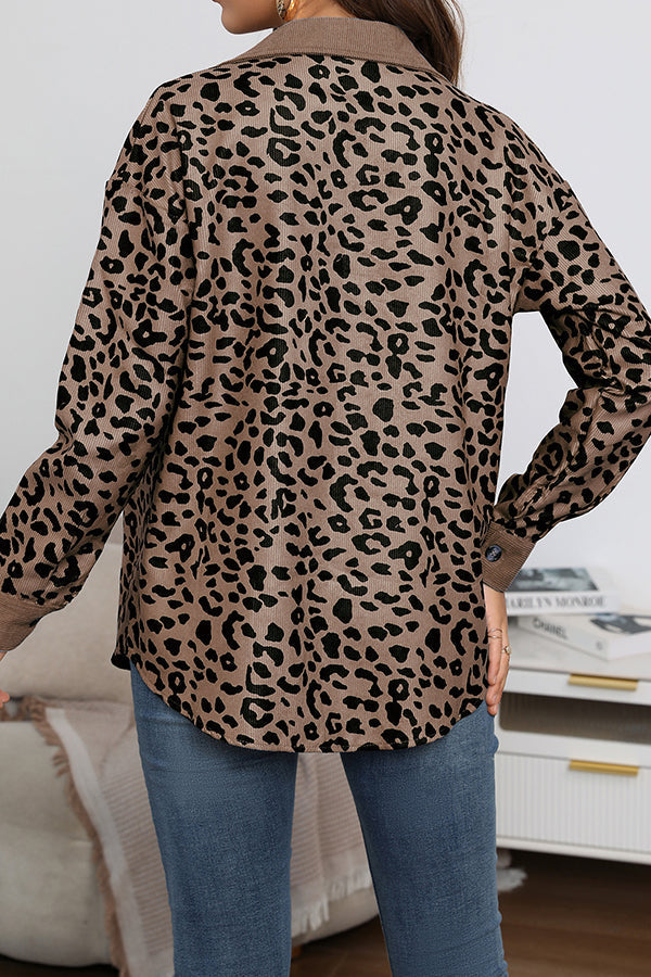Stilla | No Limitations Lomme Leopard Corduroy Shacket