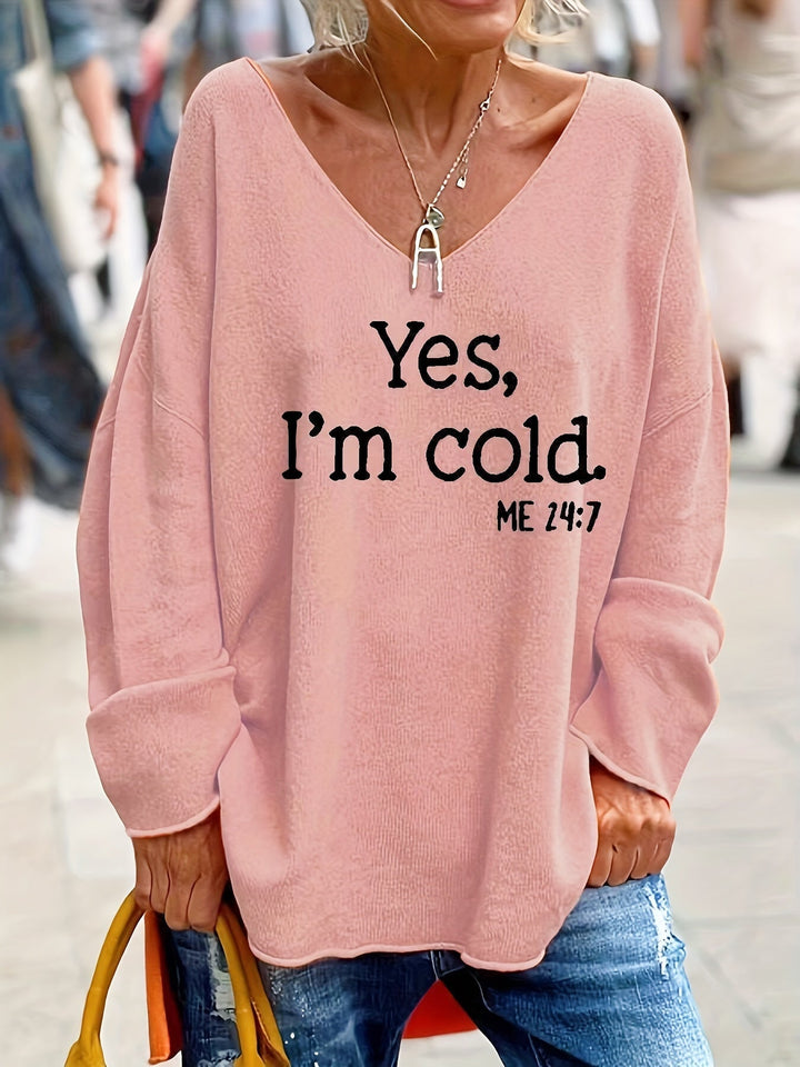 Stilla | Oversized Strikpullover Trend