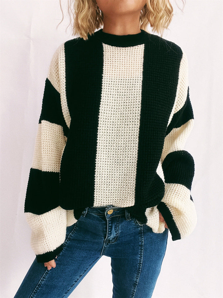 Stilla | Stilfuld farveblok sweater stilfuld