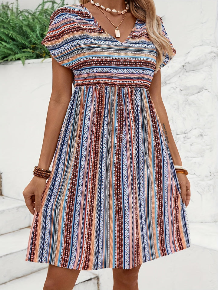 Stilla | Stribede Boho Style Kjole