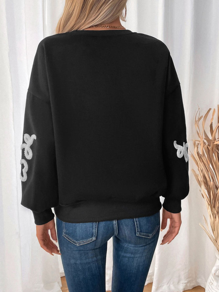 Stilla | Pullover med lange ærmer og rund halsudskæring Perfee Heart