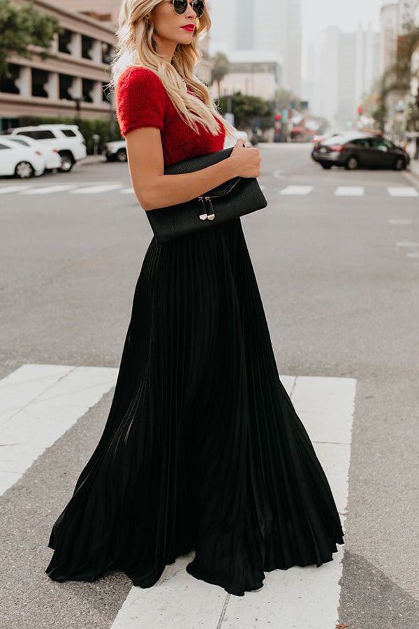 Stilla | for Eternity Plisseret Maxi Nederdel