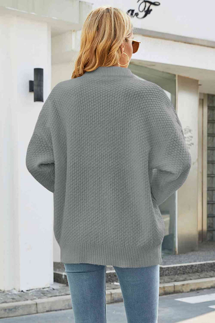 Stilla | Pullover af drejet strik med lange ærmer