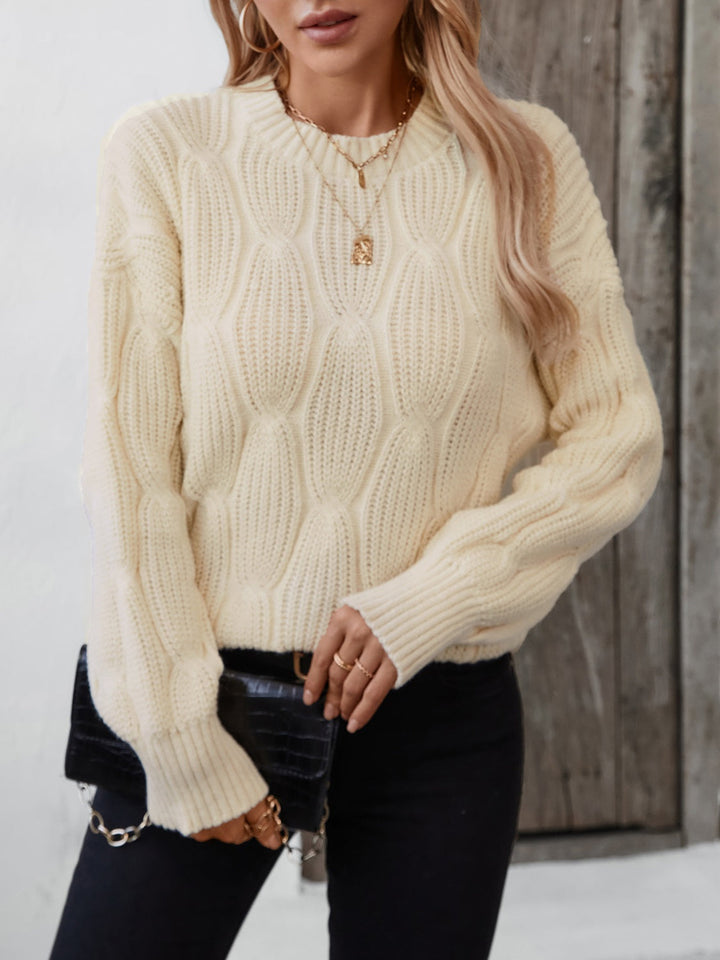 Stilla | Pullover med rund halsudskæring og dybe skuldre