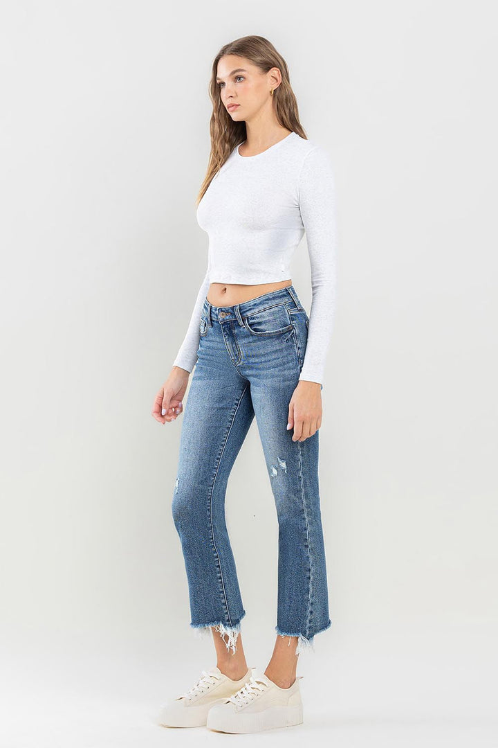 Stilla | Mellemhøj Slidser Hæm Jeans