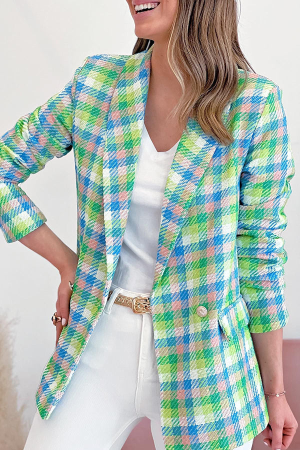 Stilla | Sunrise Dine Øjne Multi Ternet Blazer