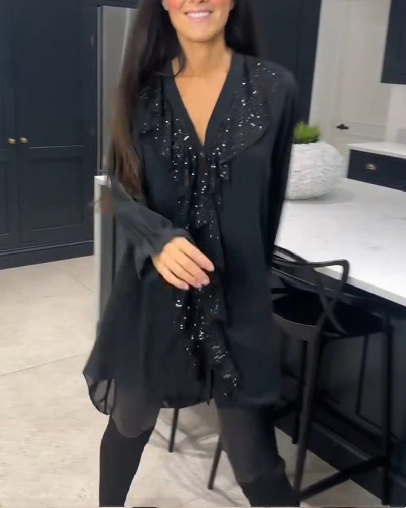 Stilla | Elegant Bluse Med Rynker