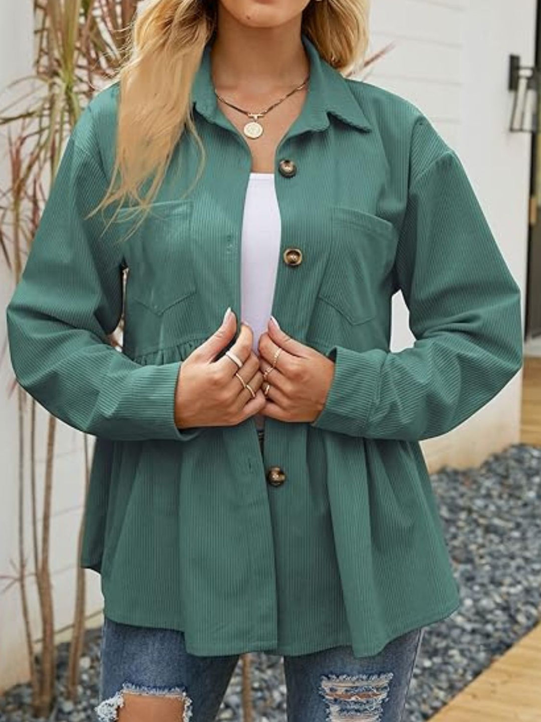 Stilla | Button Down Skjorte Med Lange Ærmer