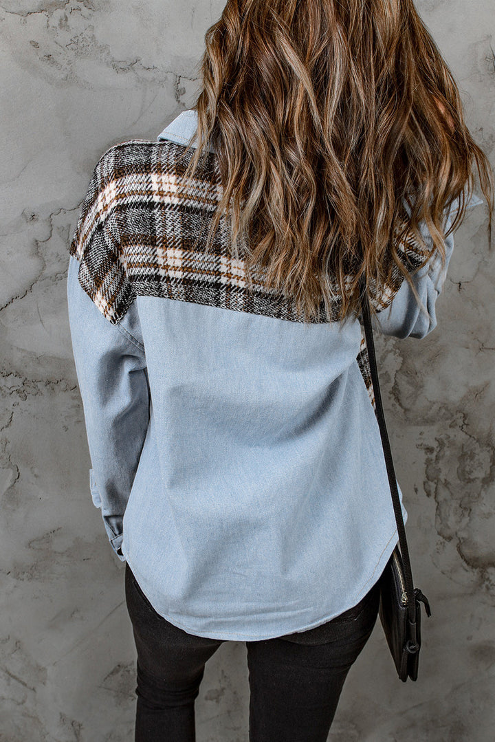 Stilla | Pocketed Button Up Denim Jakke