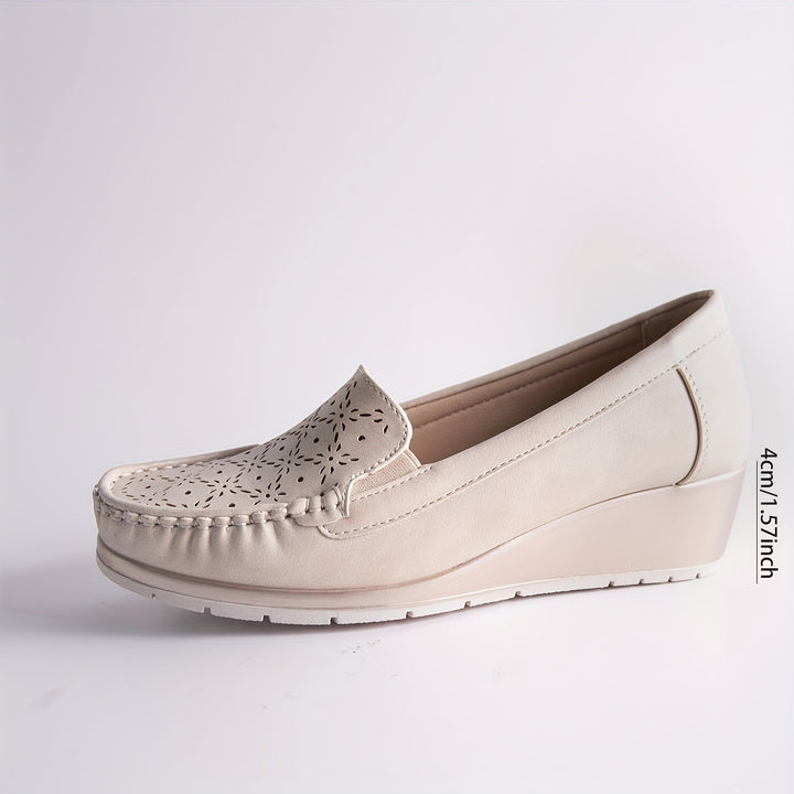 Stilla | Beige Slip on Mokasiner Til Damer