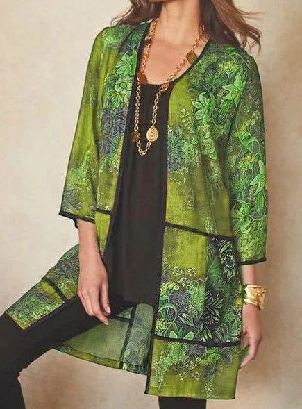 Stilla | Bluse Blomstret Printet Lang Bluse